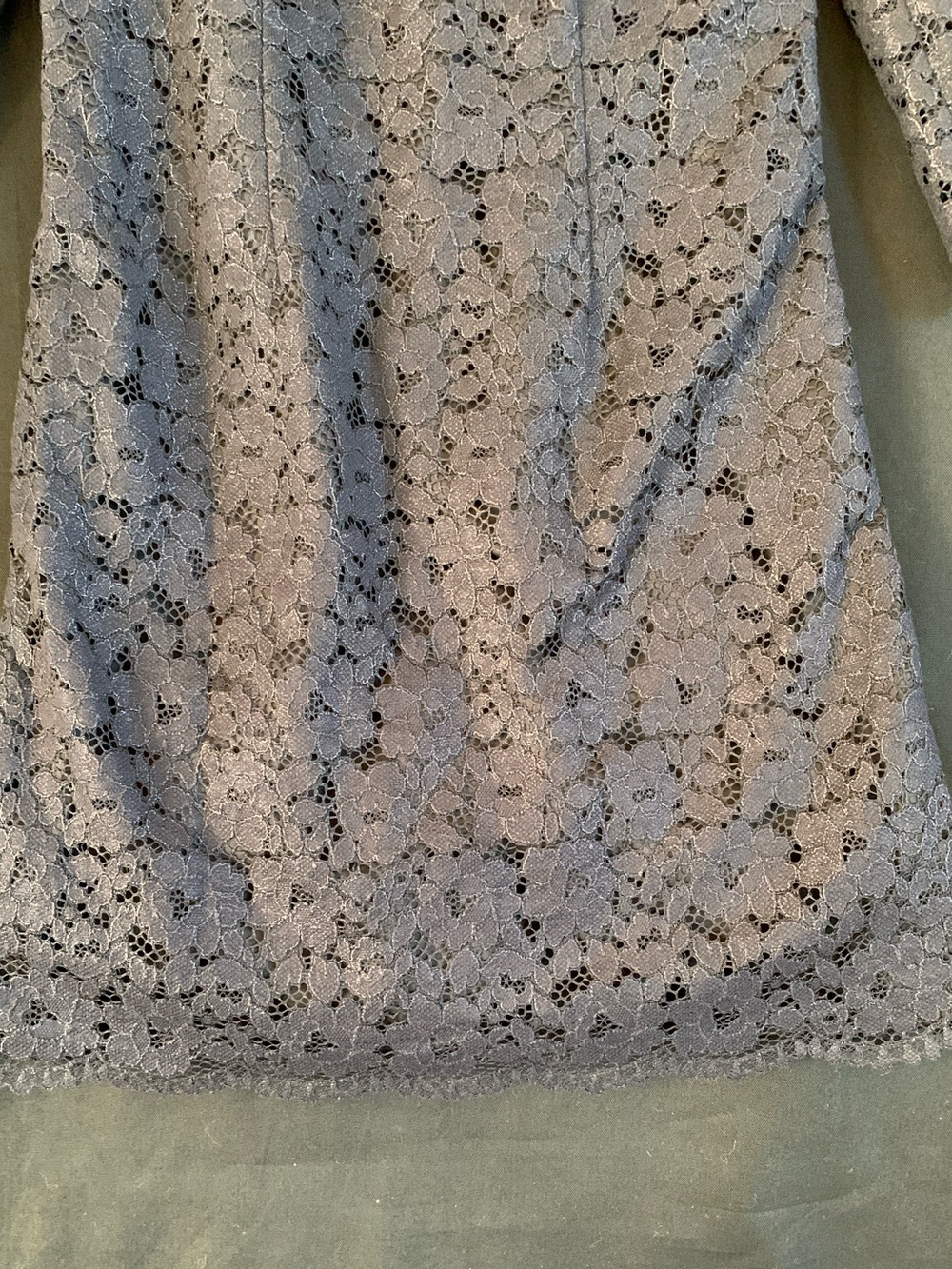 Lilly Pulitzer Black Lace Shift Dress w/Satin Trim & Bow Detail - Size 10 - Picture 12 of 16